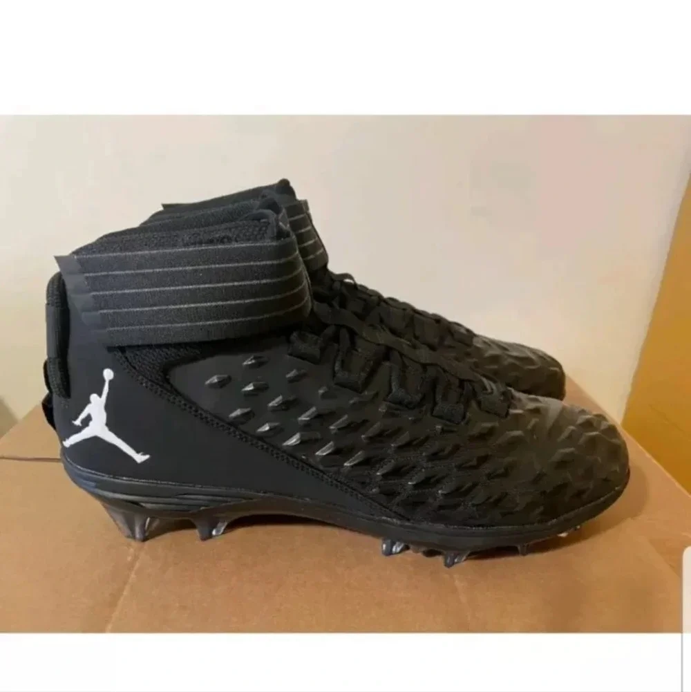 Nike Air Jordan Force Savage Pro 2 Mens Sz 17 Football Cleats Black CV1663-003